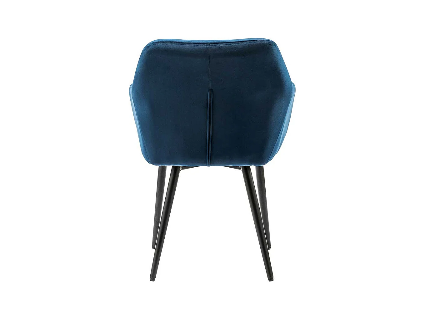 Armlehnstuhl in Blau Samt Retro Design