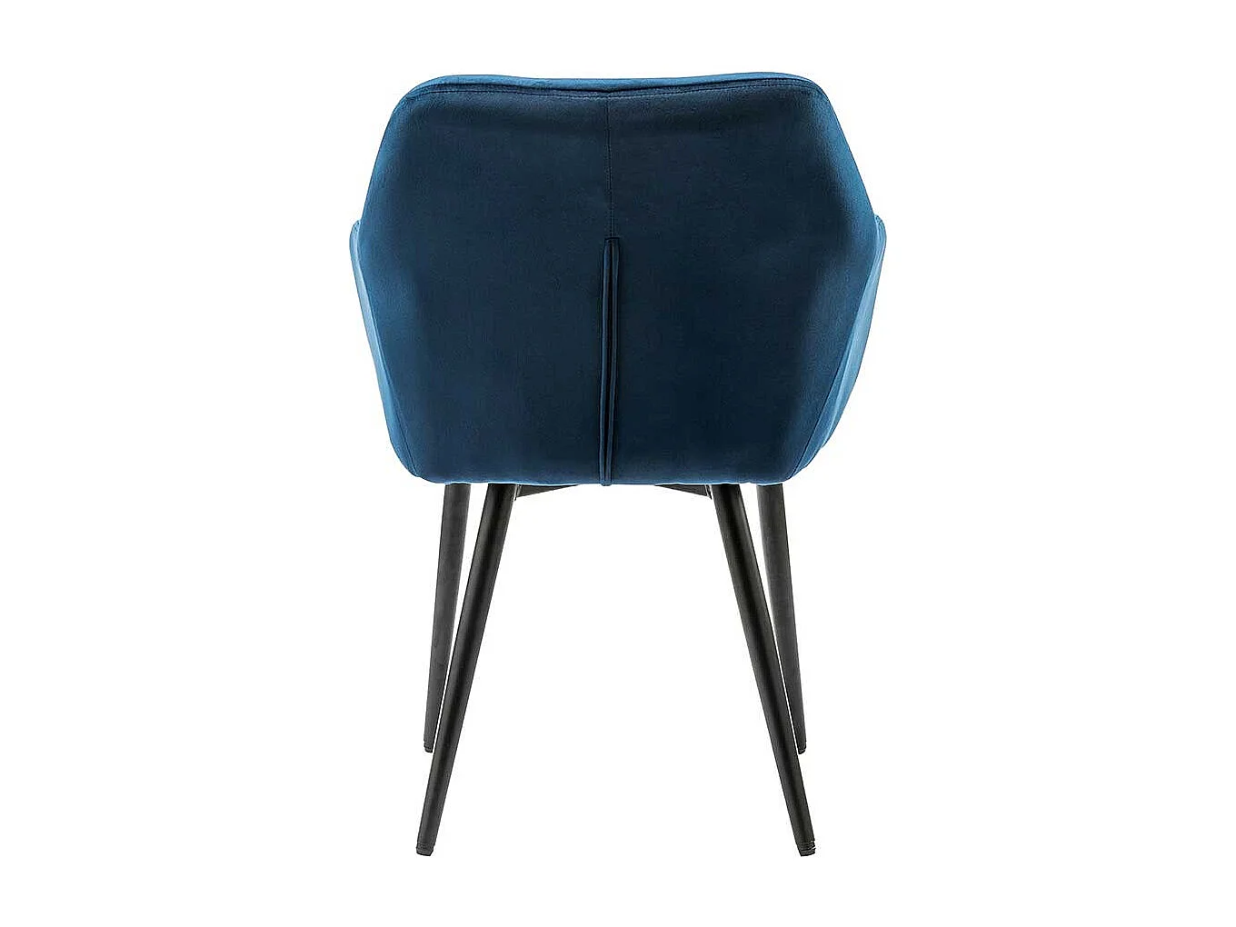 Armlehnstuhl in Blau Samt Retro Design