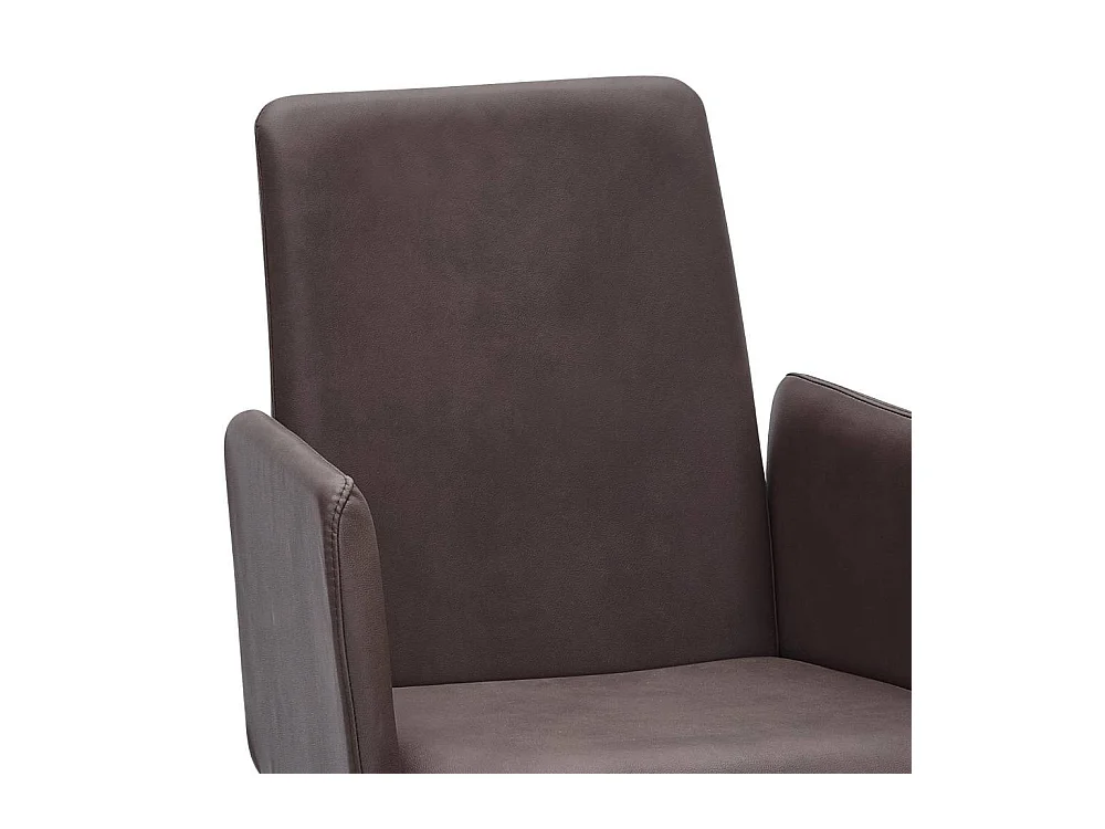 Armlehnstuhl Polsterstuhl Esszimmer aus Microfaser mit gepolsterter Rückenlehne