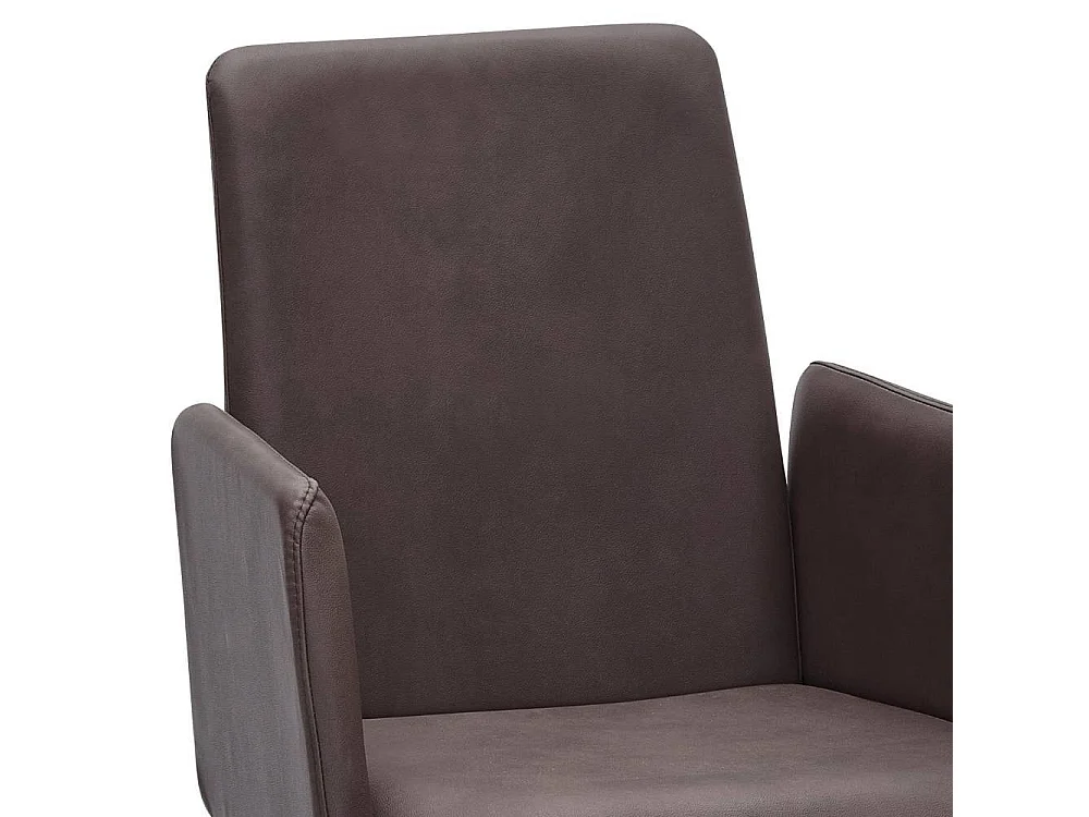 Armlehnstuhl Polsterstuhl Esszimmer aus Microfaser mit gepolsterter Rückenlehne