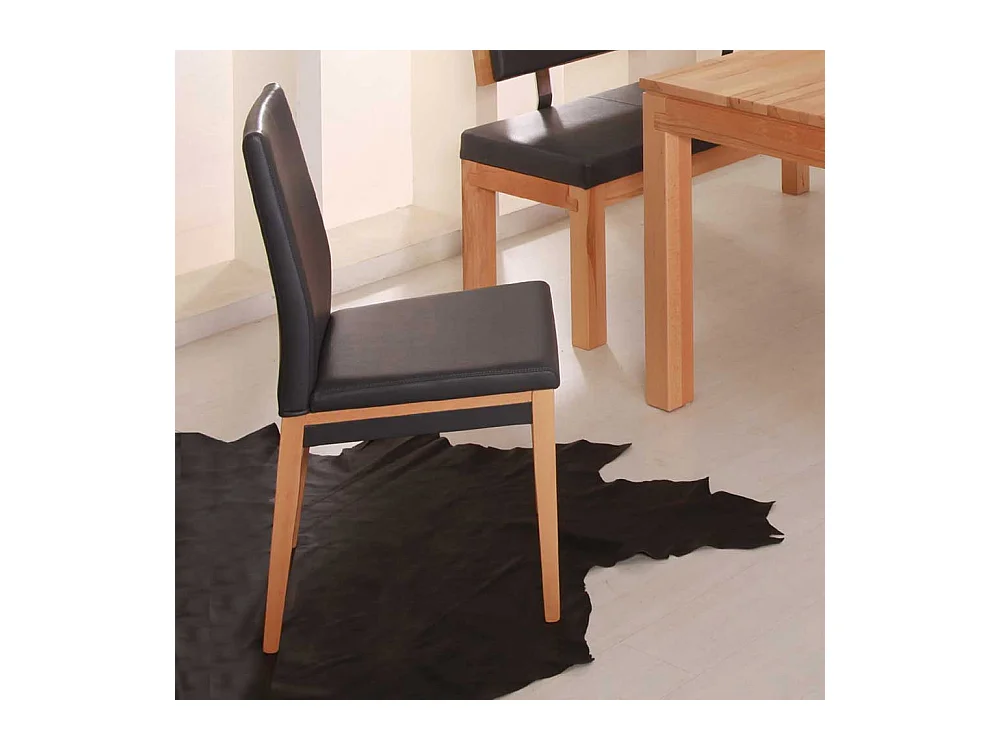 Esszimmerstuhl in Anthrazit gepolstert