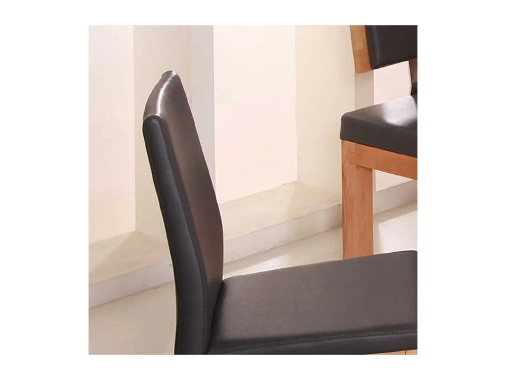 Esszimmerstuhl in Anthrazit gepolstert