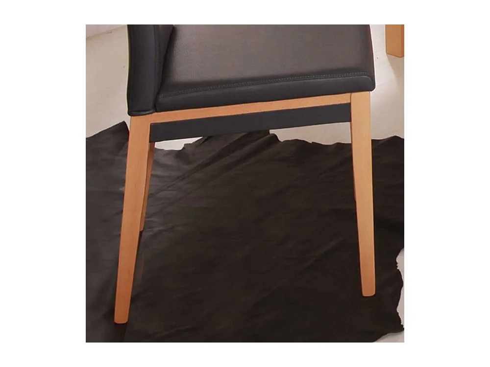 Esszimmerstuhl in Anthrazit gepolstert