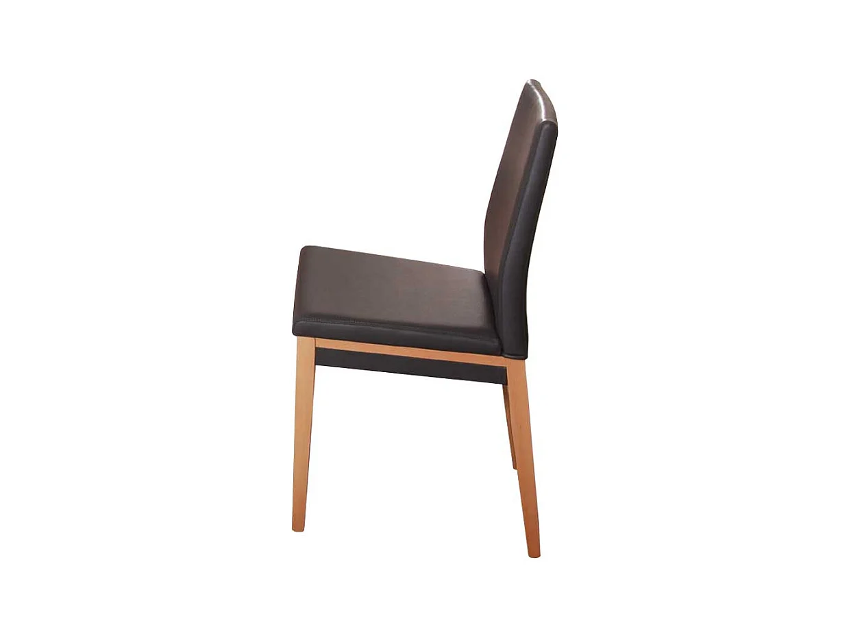 Esszimmerstuhl in Anthrazit gepolstert