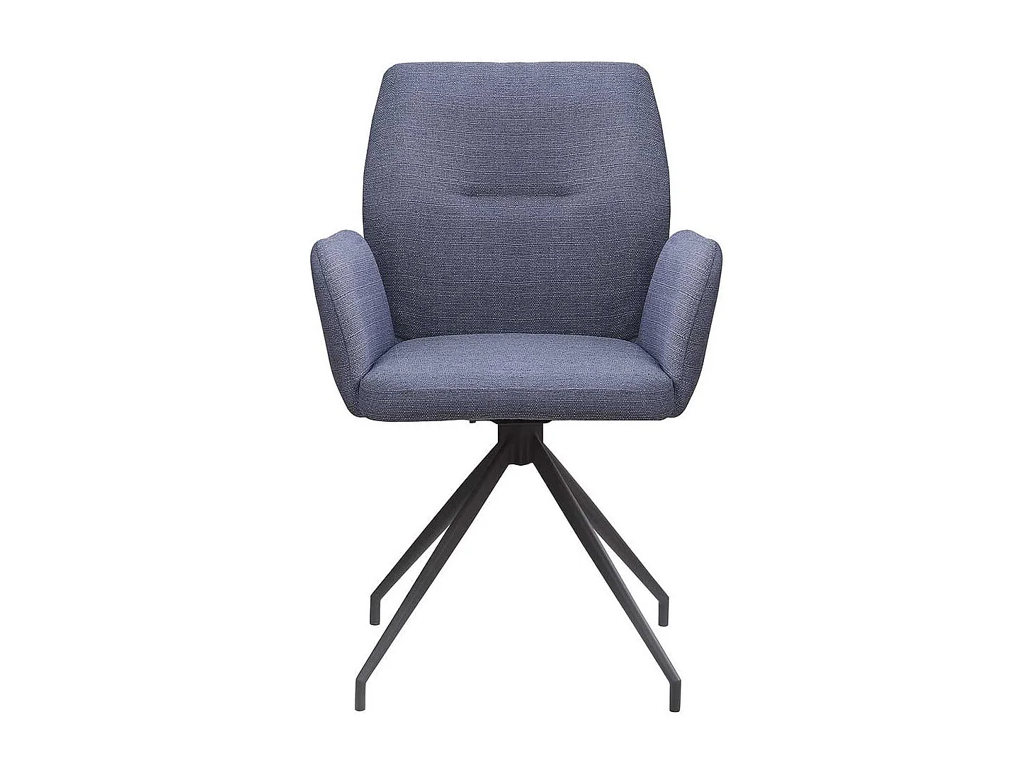 Polsterstuhl Esszimmer aus Strukturstoff Dunkelgrau