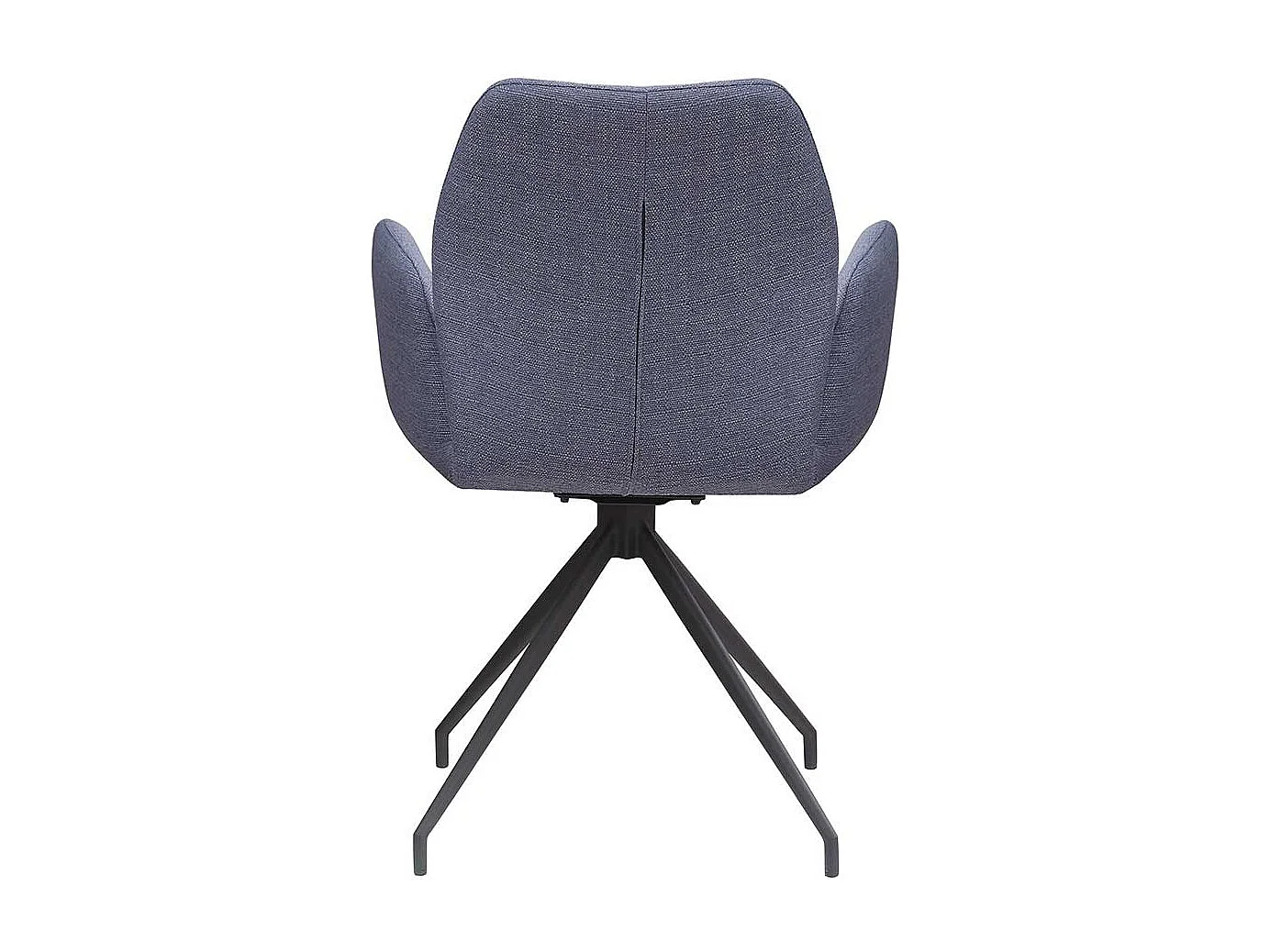 Polsterstuhl Esszimmer aus Strukturstoff Dunkelgrau