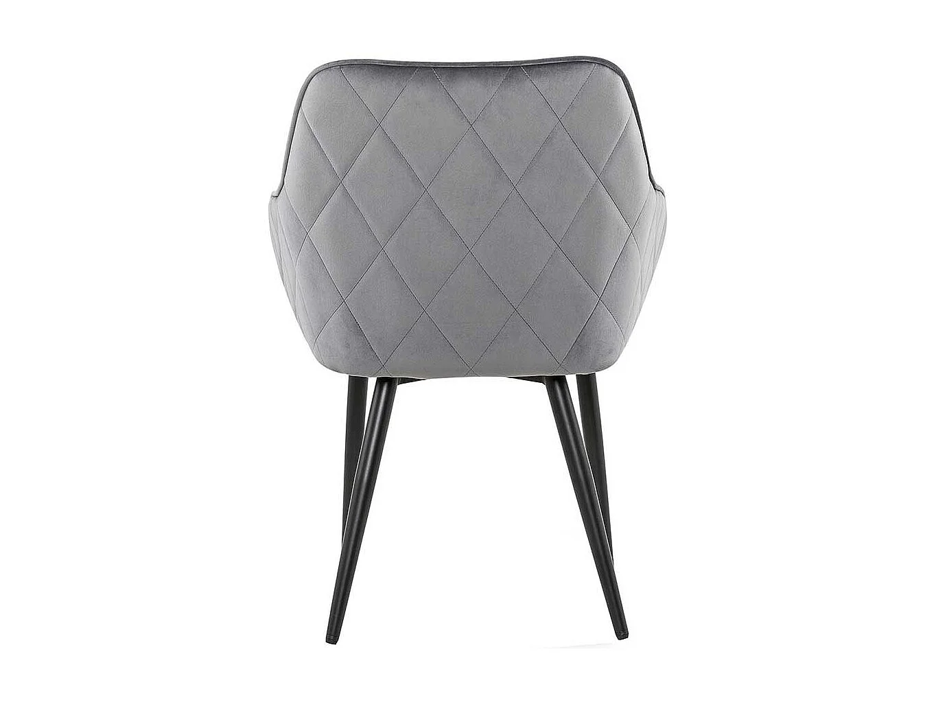 Retro Stühle in Grau Samt Armlehnen