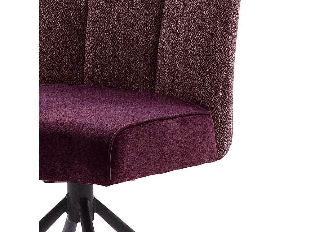 Esstisch St�hle in Dunkelrot drehbar (2er Set)