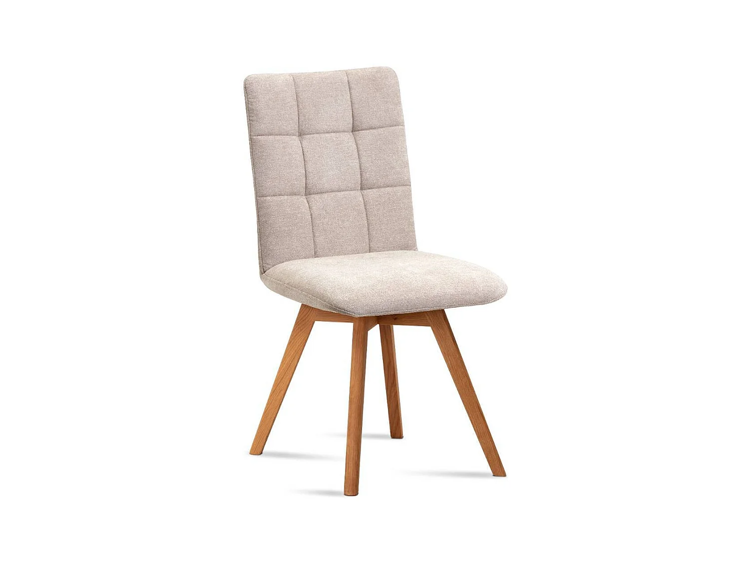 Esszimmerstuhl Polsterstuhl Esszimmer in Beige aus Flockstoff (2er Set)