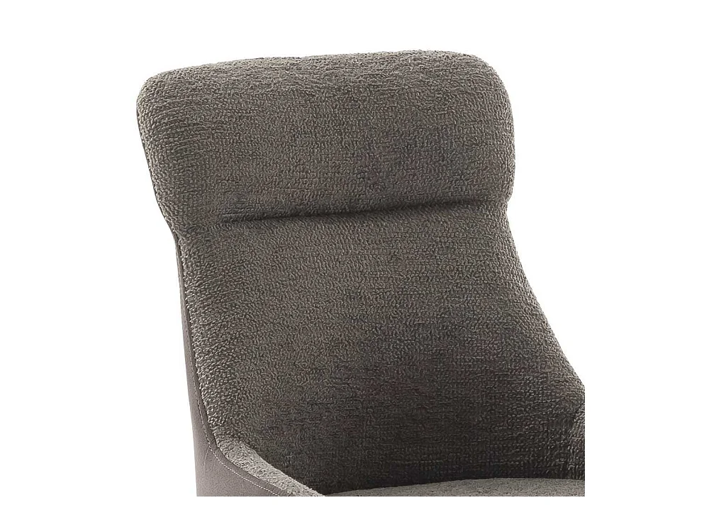 Esszimmerstuhl drehbar Boucle und Webstoff (2er Set)
