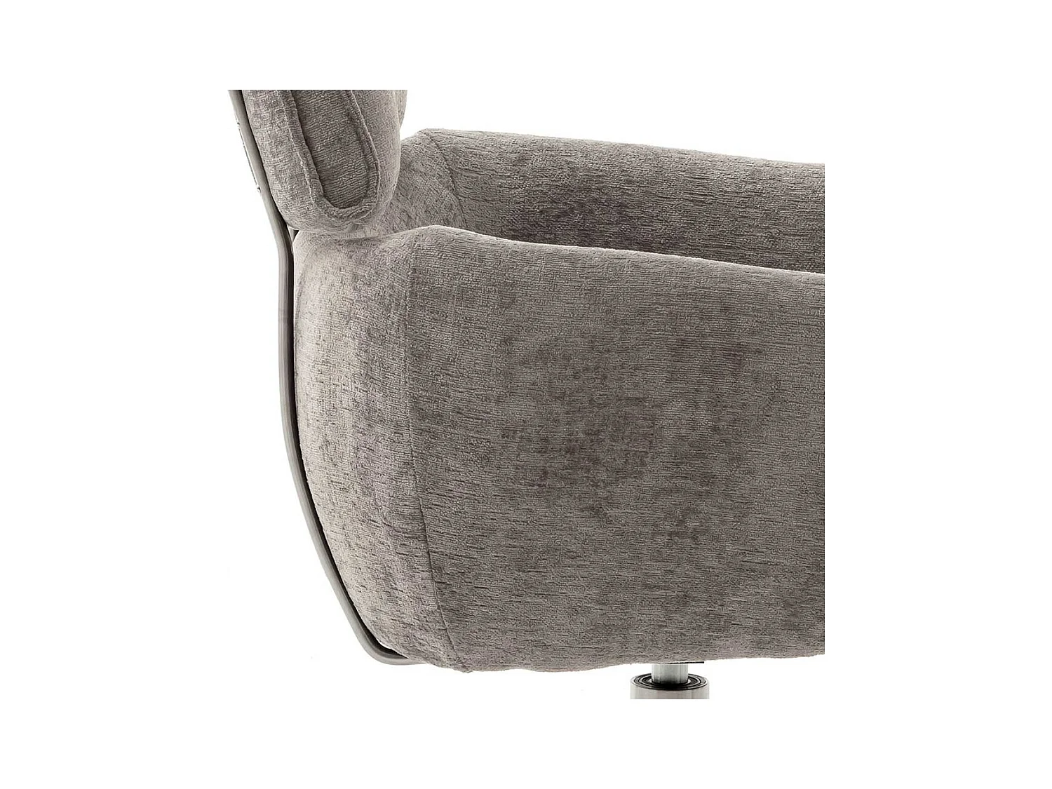 Esszimmerstuhl Set in modernem Design Webstoff und Edelstahl (2er Set)