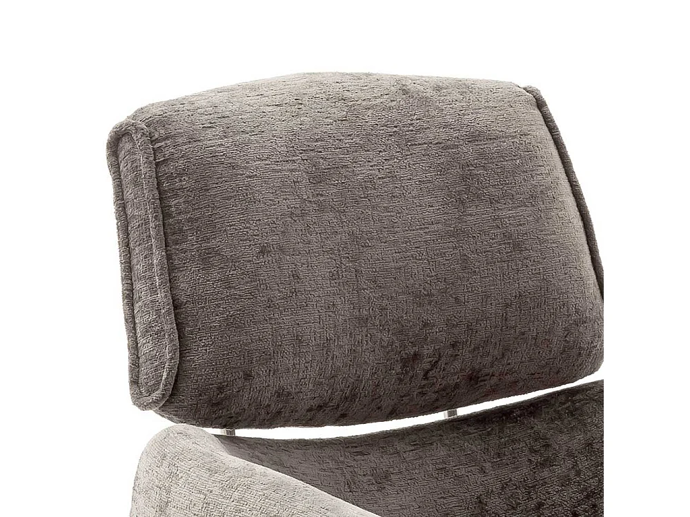 Esszimmerstuhl Set in modernem Design Webstoff und Edelstahl (2er Set)