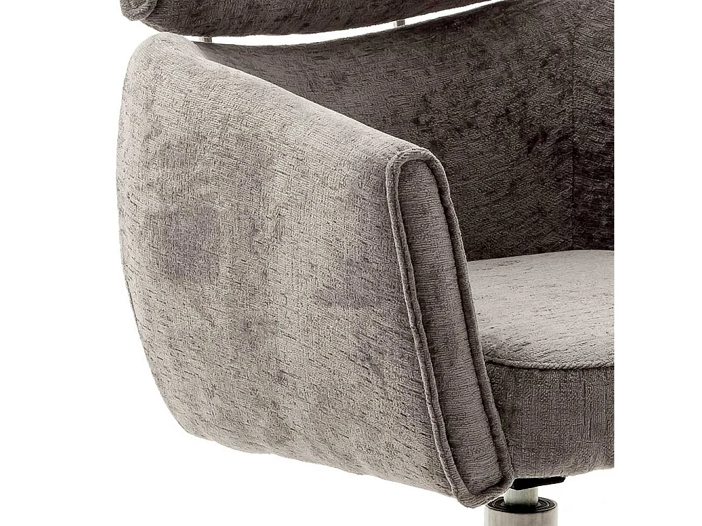 Esszimmerstuhl Set in modernem Design Webstoff und Edelstahl (2er Set)