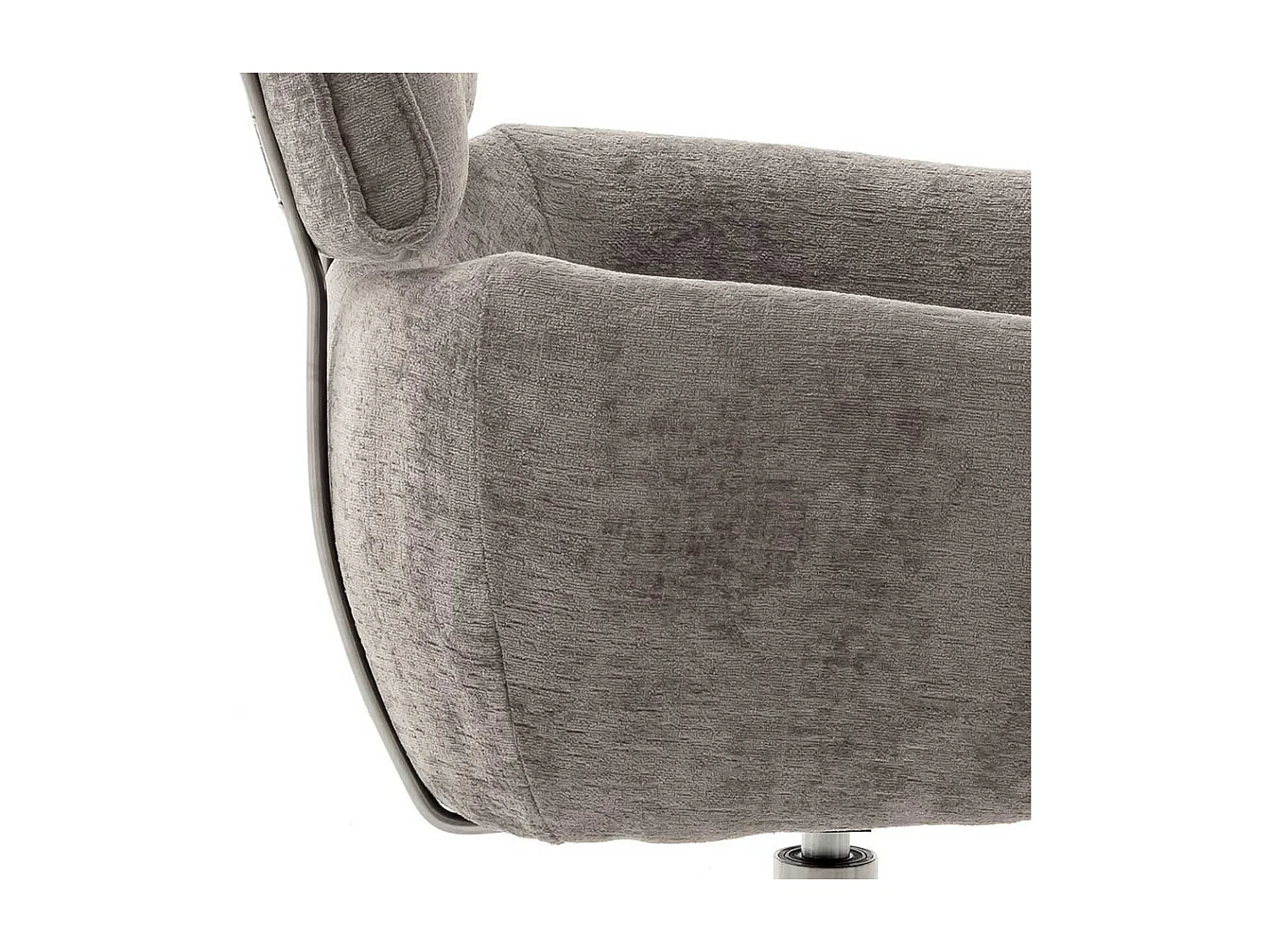 Esszimmerstuhl Set in modernem Design Webstoff und Edelstahl (2er Set)