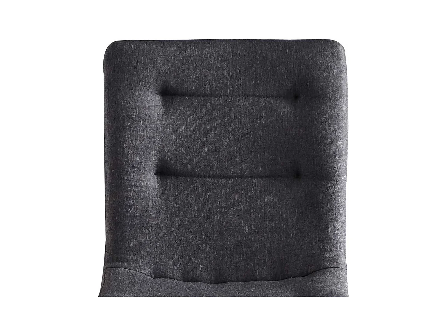 Polsterstühle in Dunkelgrau Webstoff Metallgestell (2er Set)