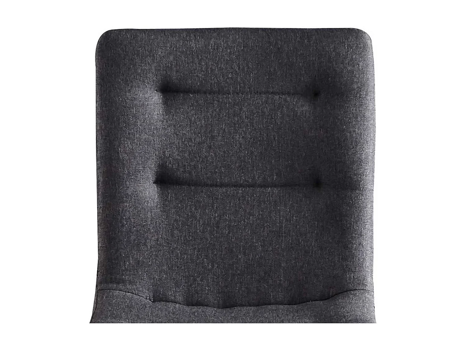 Polsterstühle in Dunkelgrau Webstoff Metallgestell (2er Set)