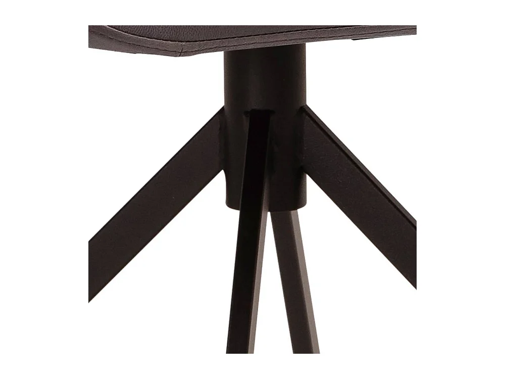 Armlehnstuhl Polsterstuhl in Dunkelbraun aus Microfaser