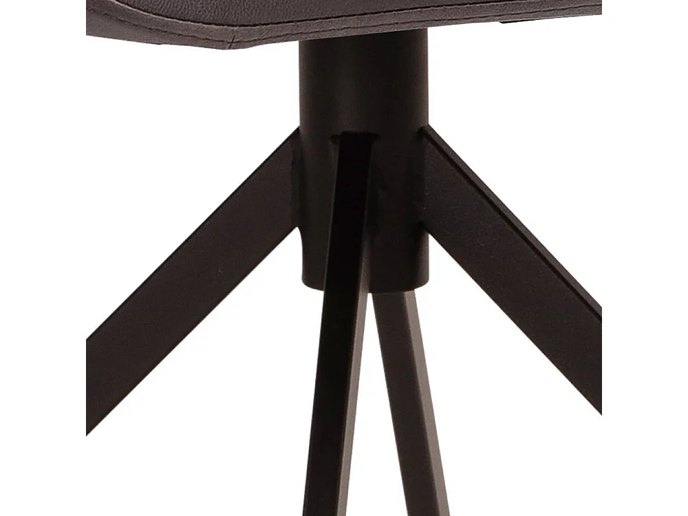 Armlehnstuhl Polsterstuhl in Dunkelbraun aus Microfaser