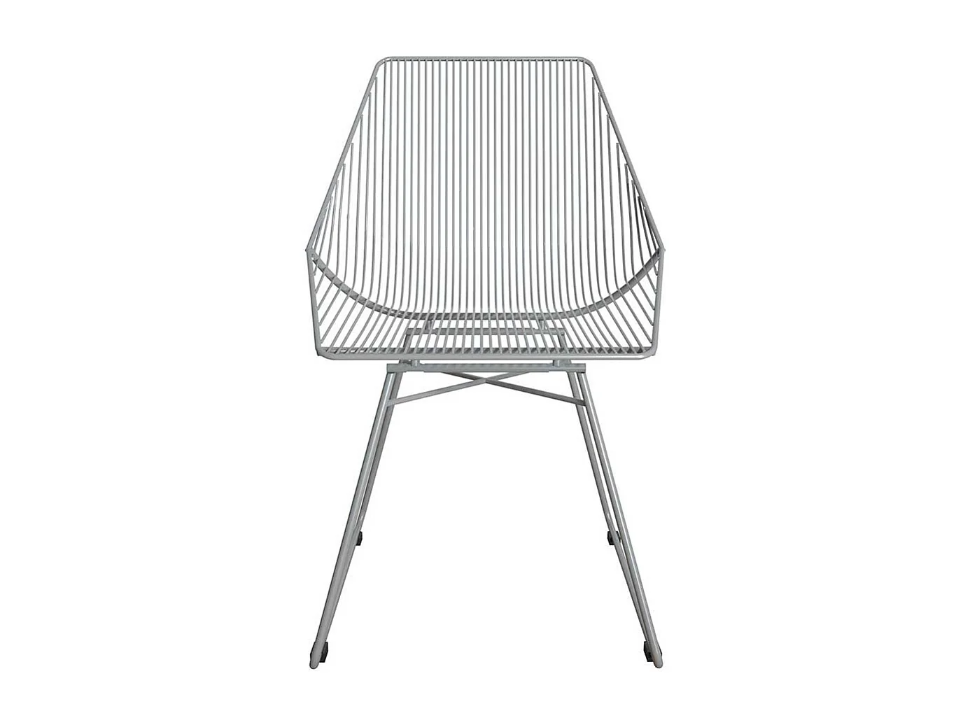 Metall Stuhl Grau in modernem Design 46 cm Sitzhöhe