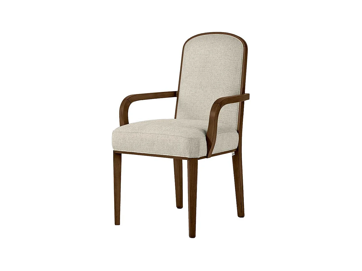 Hochwertiger Armlehnstuhl mit hoher Lehne klassischen Stil