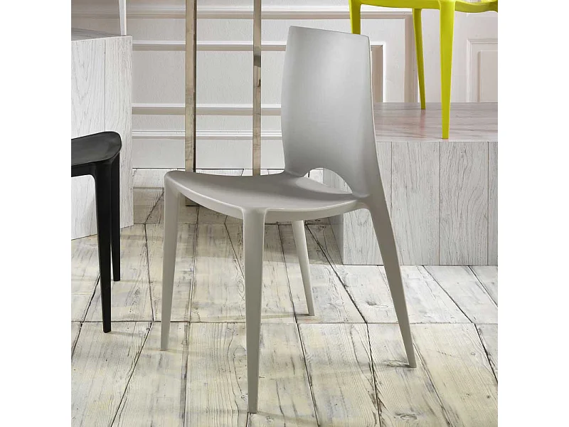 Küchenstuhl in Grau modern (4er Set)