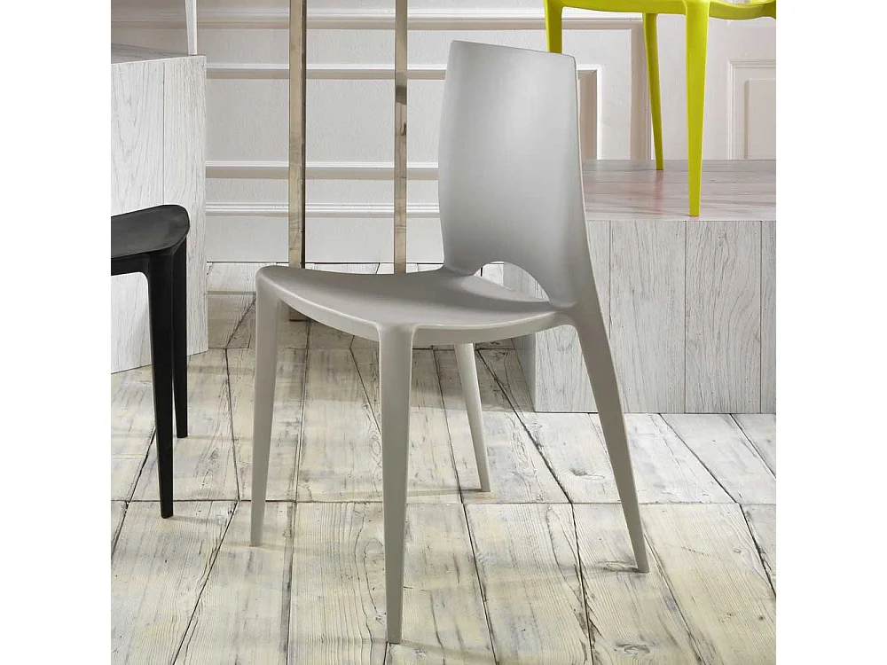 Küchenstuhl in Grau modern (4er Set)