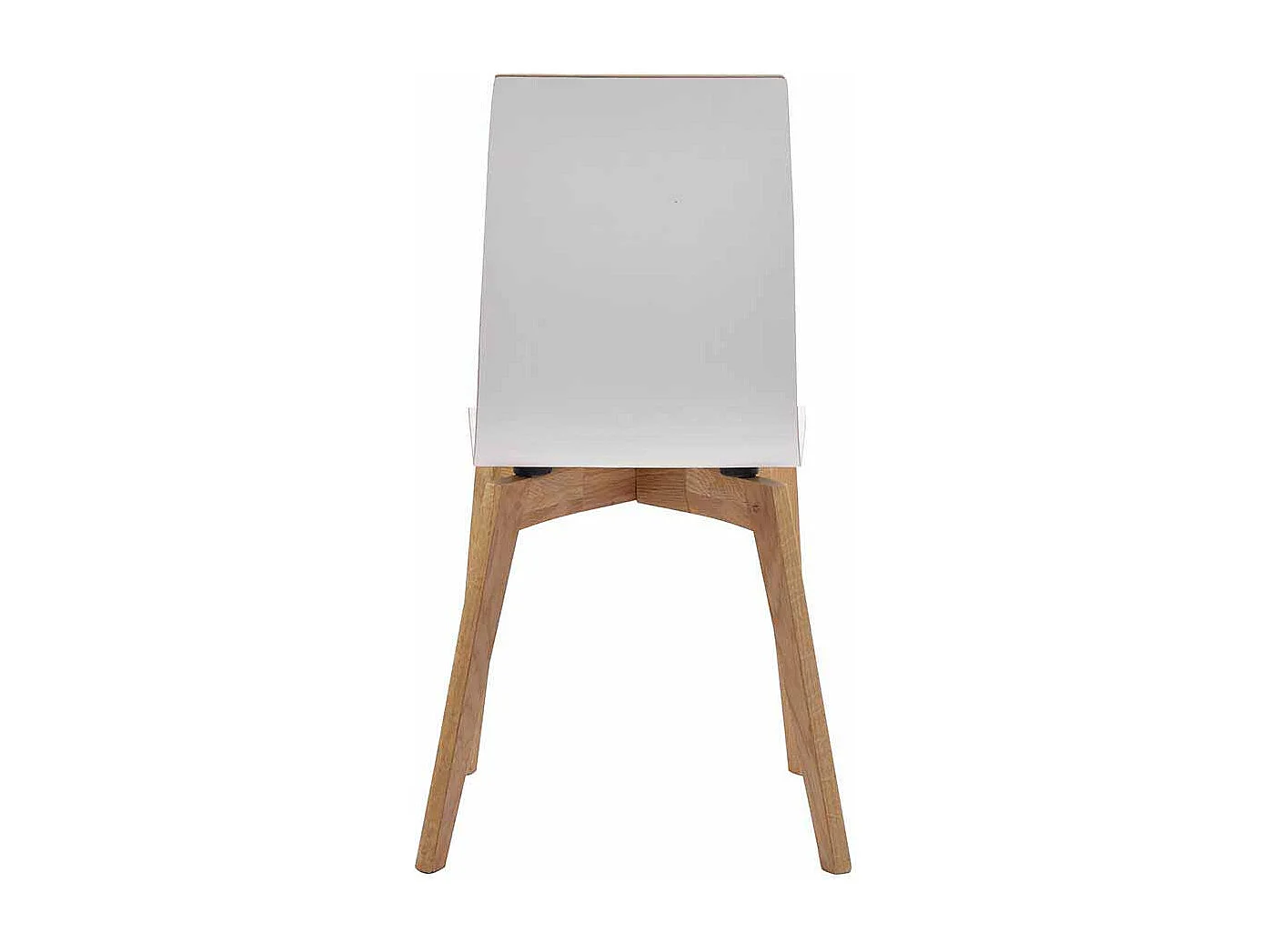 Hochlehner in Weiß und Eiche Naturfarben modern (2er Set)