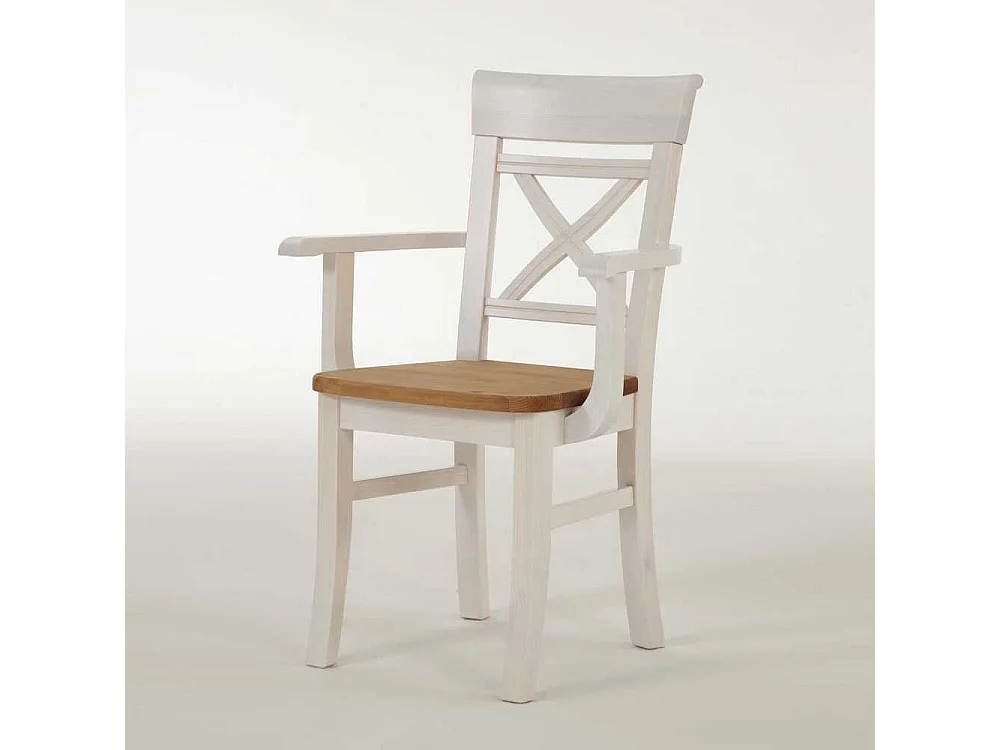 Armlehnstuhl aus Kiefer Massivholz Armlehnen (2er Set)