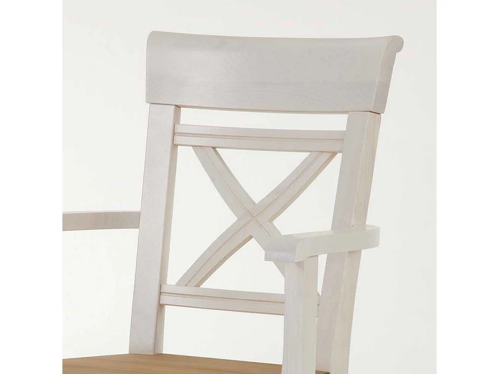 Armlehnstuhl aus Kiefer Massivholz Armlehnen (2er Set)