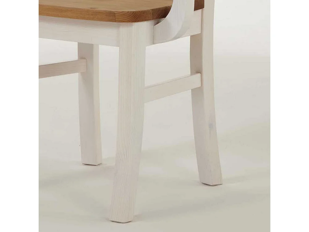 Armlehnstuhl aus Kiefer Massivholz Armlehnen (2er Set)