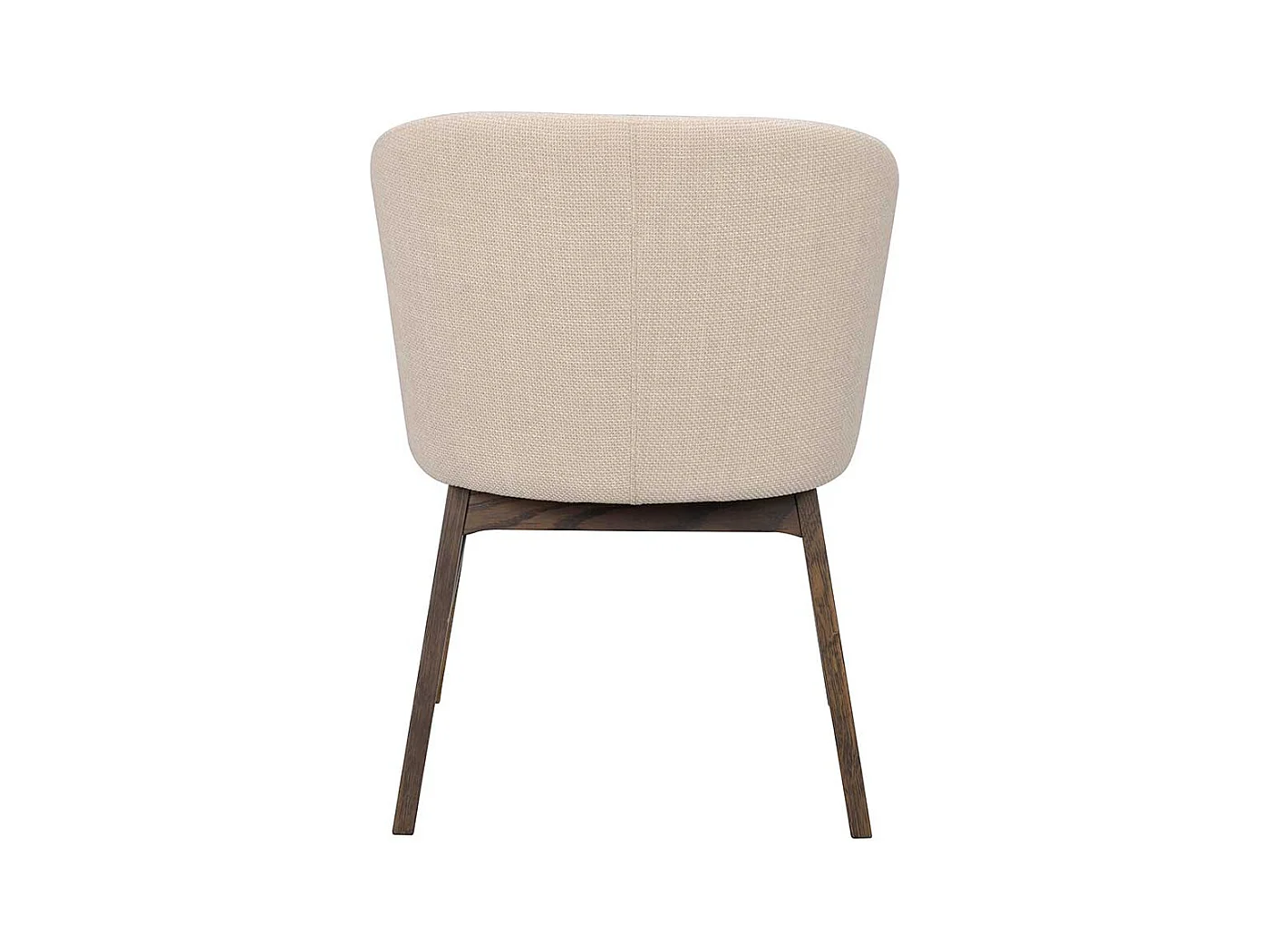 Armlehnenstuhl Set in Beige und Braun Gestell aus Massivholz (2er Set)