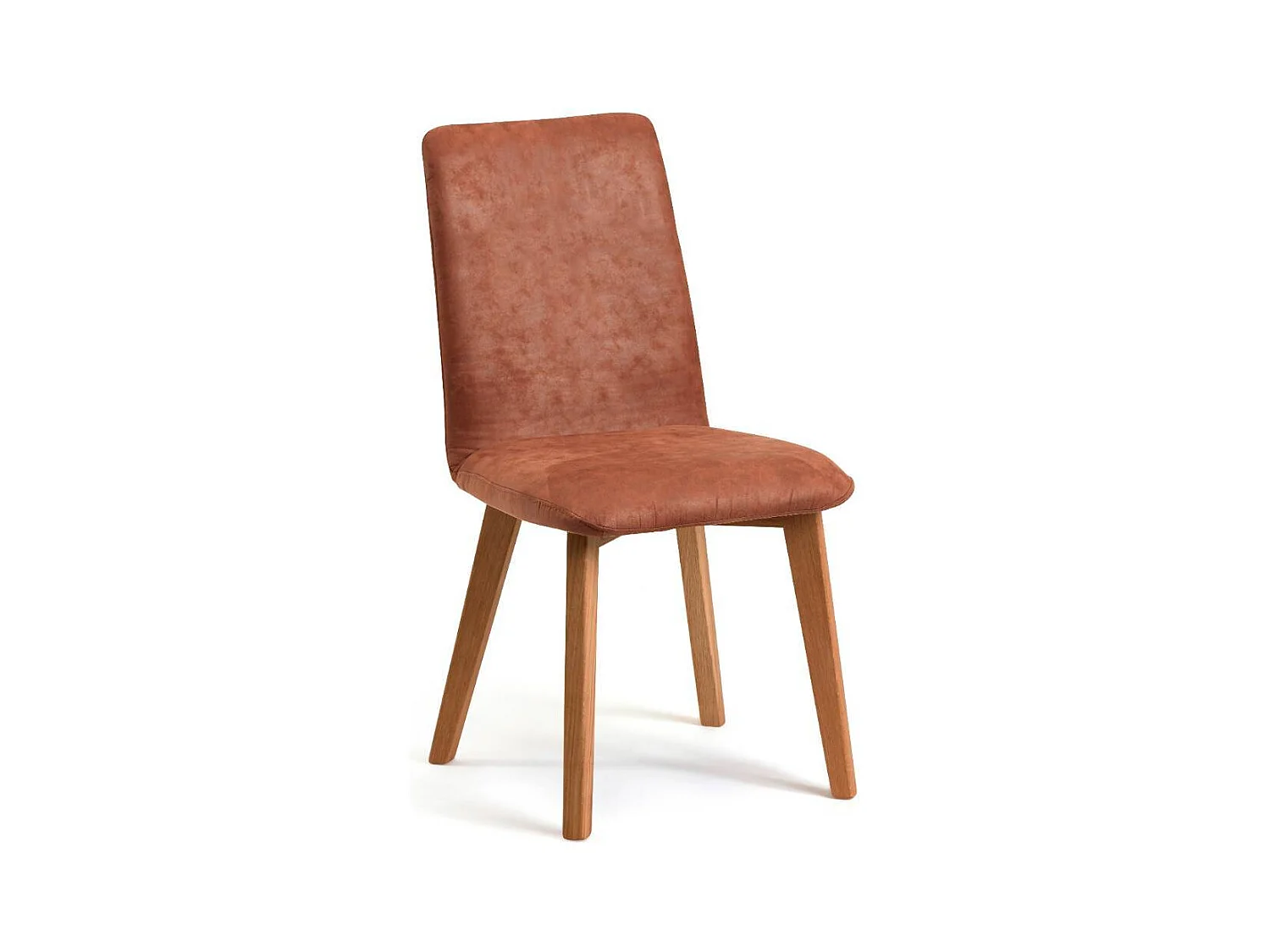 Esszimmerstuhl Polsterstuhl Esszimmer in Cognac Braun aus Microfaser (2er Set)