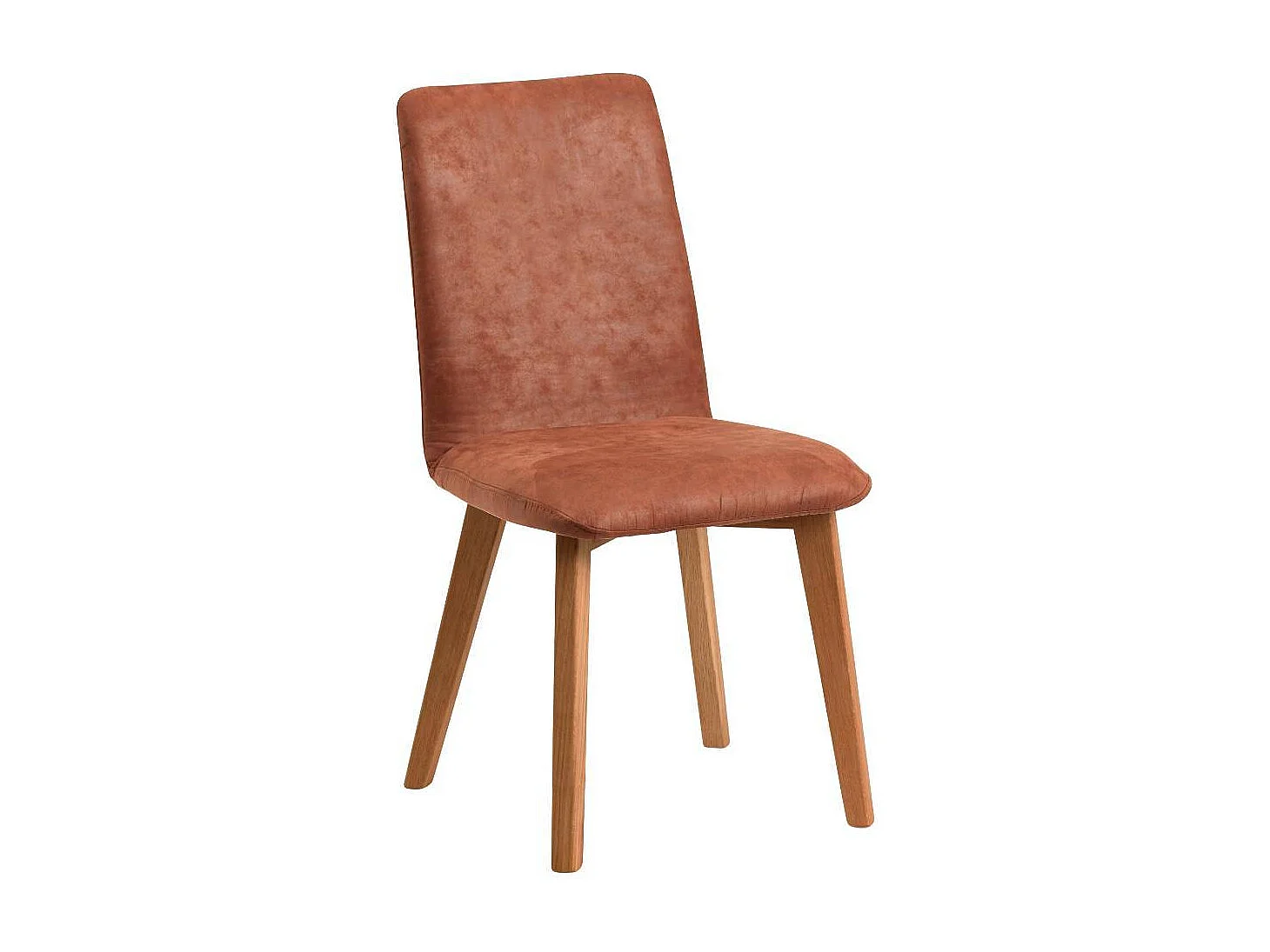 Esszimmerstuhl Polsterstuhl Esszimmer in Cognac Braun aus Microfaser (2er Set)