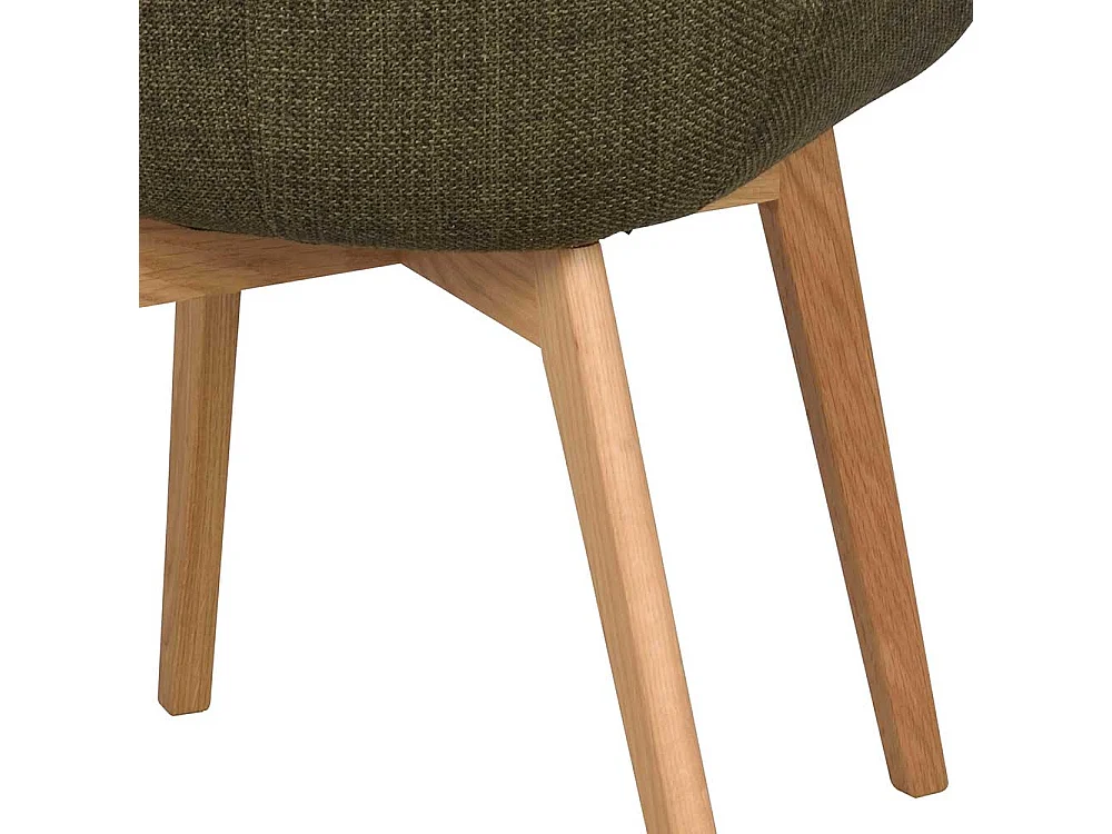 Esszimmerarmlehnstuhl in Dunkelgrün Eichefarben (2er Set)