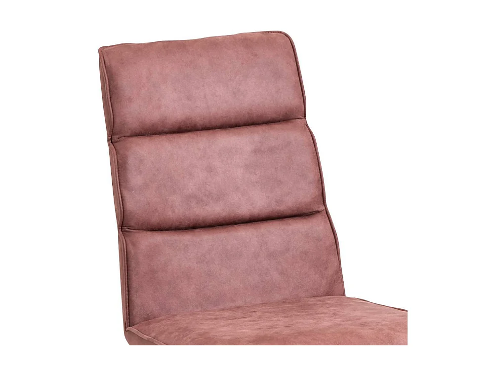 Esszimmerstuhl Polsterstuhl in Rosenholz aus Microfaser (2er Set)