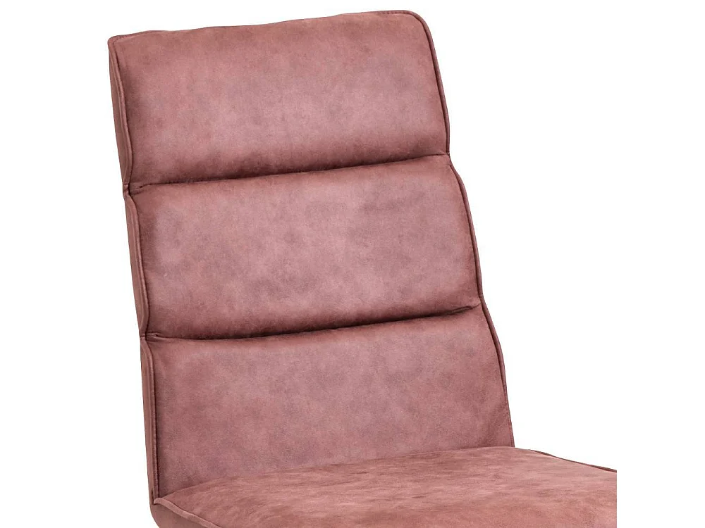 Esszimmerstuhl Polsterstuhl in Rosenholz aus Microfaser (2er Set)