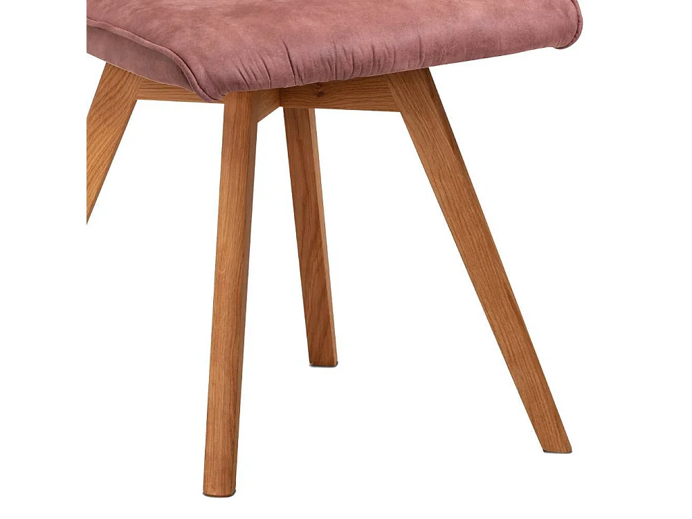 Esszimmerstuhl Polsterstuhl in Rosenholz aus Microfaser (2er Set)