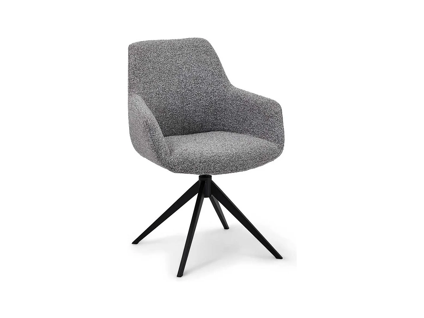 Esstisch Stühle Armlehnstuhl im Skandi Design um 360° drehbar (2er Set)