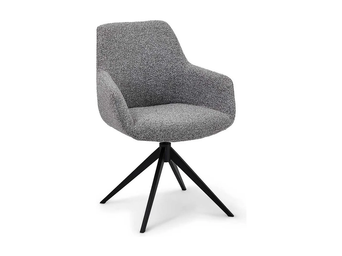 Esstisch Stühle Armlehnstuhl im Skandi Design um 360° drehbar (2er Set)