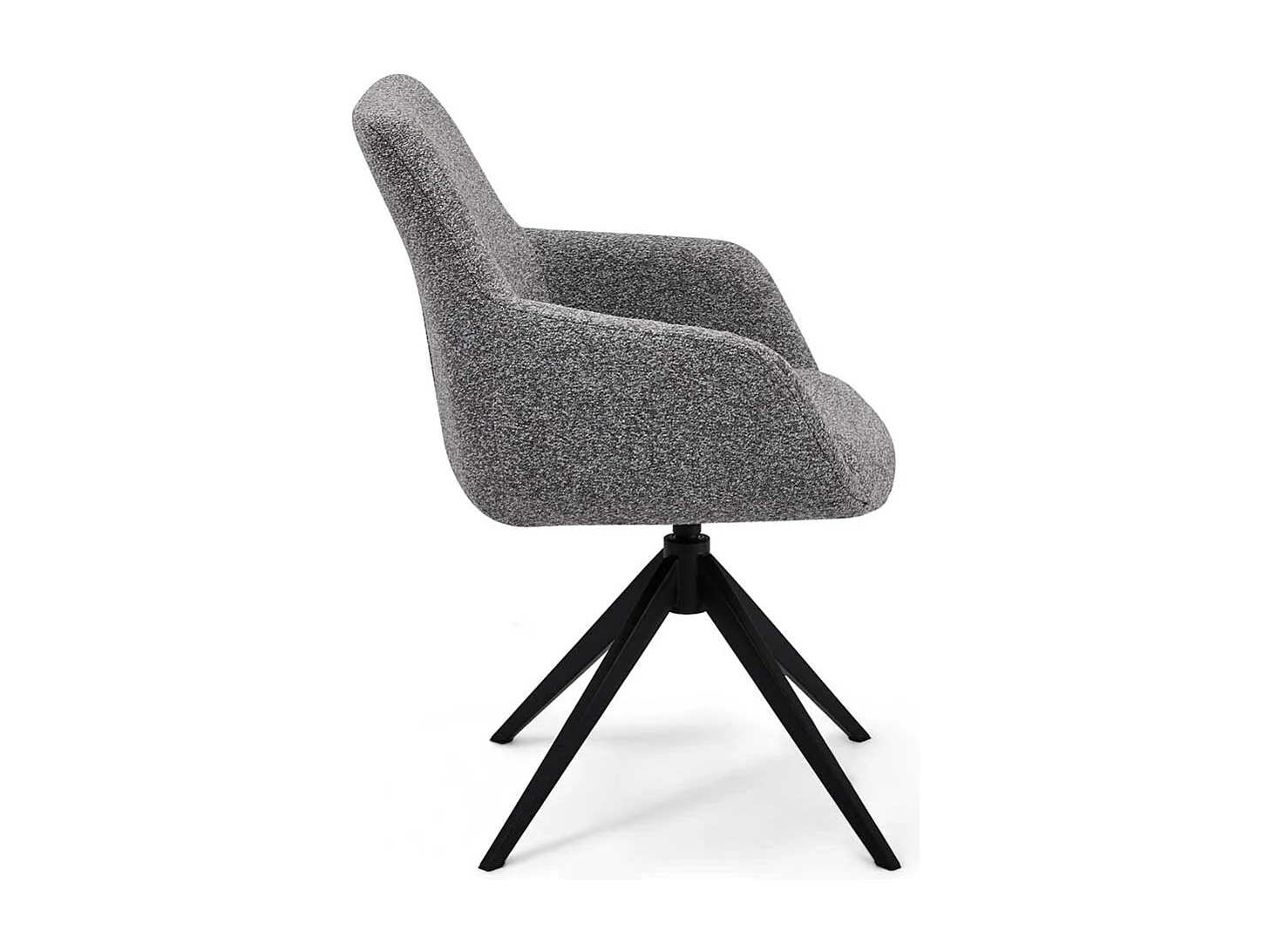 Esstisch Stühle Armlehnstuhl im Skandi Design um 360° drehbar (2er Set)