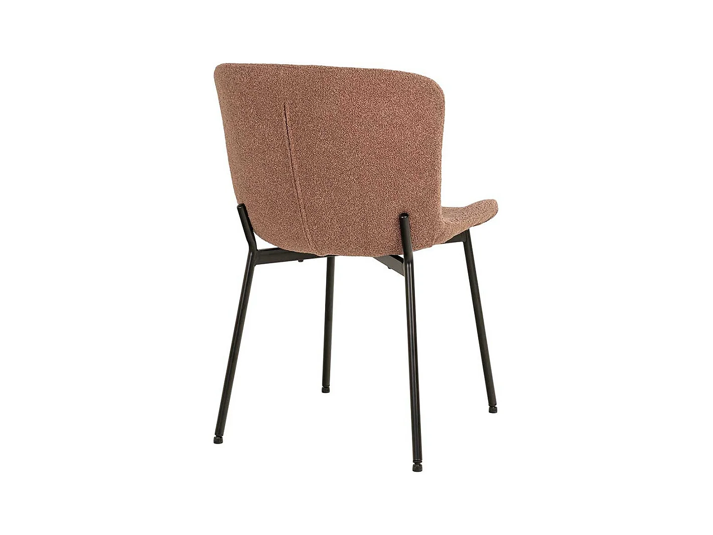 Stuhl Küche Esszimmerstuhl in Rostfarben und Schwarz (2er Set)