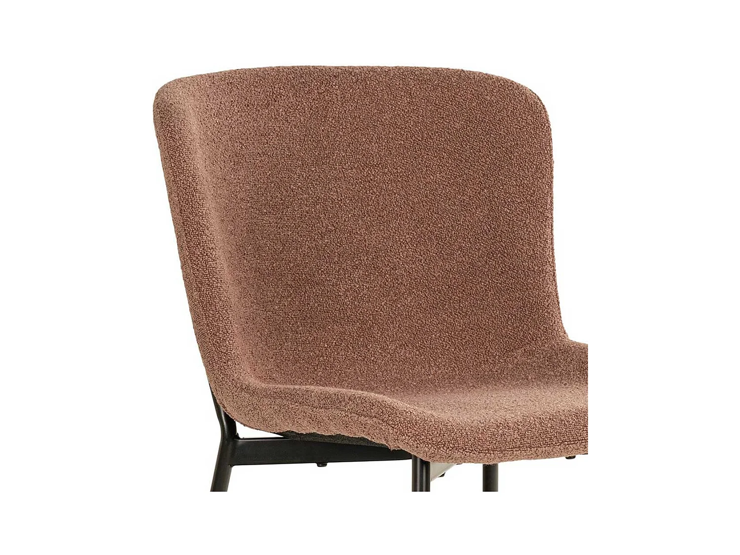 Stuhl Küche Esszimmerstuhl in Rostfarben und Schwarz (2er Set)