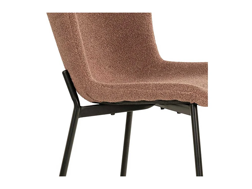 Stuhl Küche Esszimmerstuhl in Rostfarben und Schwarz (2er Set)