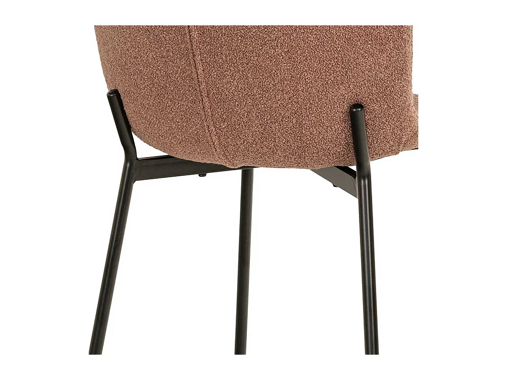 Stuhl Küche Esszimmerstuhl in Rostfarben und Schwarz (2er Set)