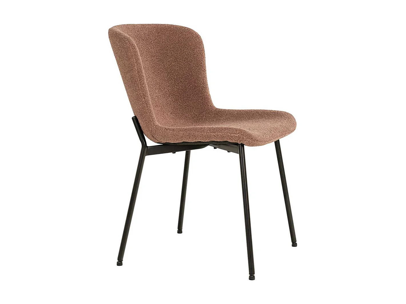 Stuhl Küche Esszimmerstuhl in Rostfarben und Schwarz (2er Set)