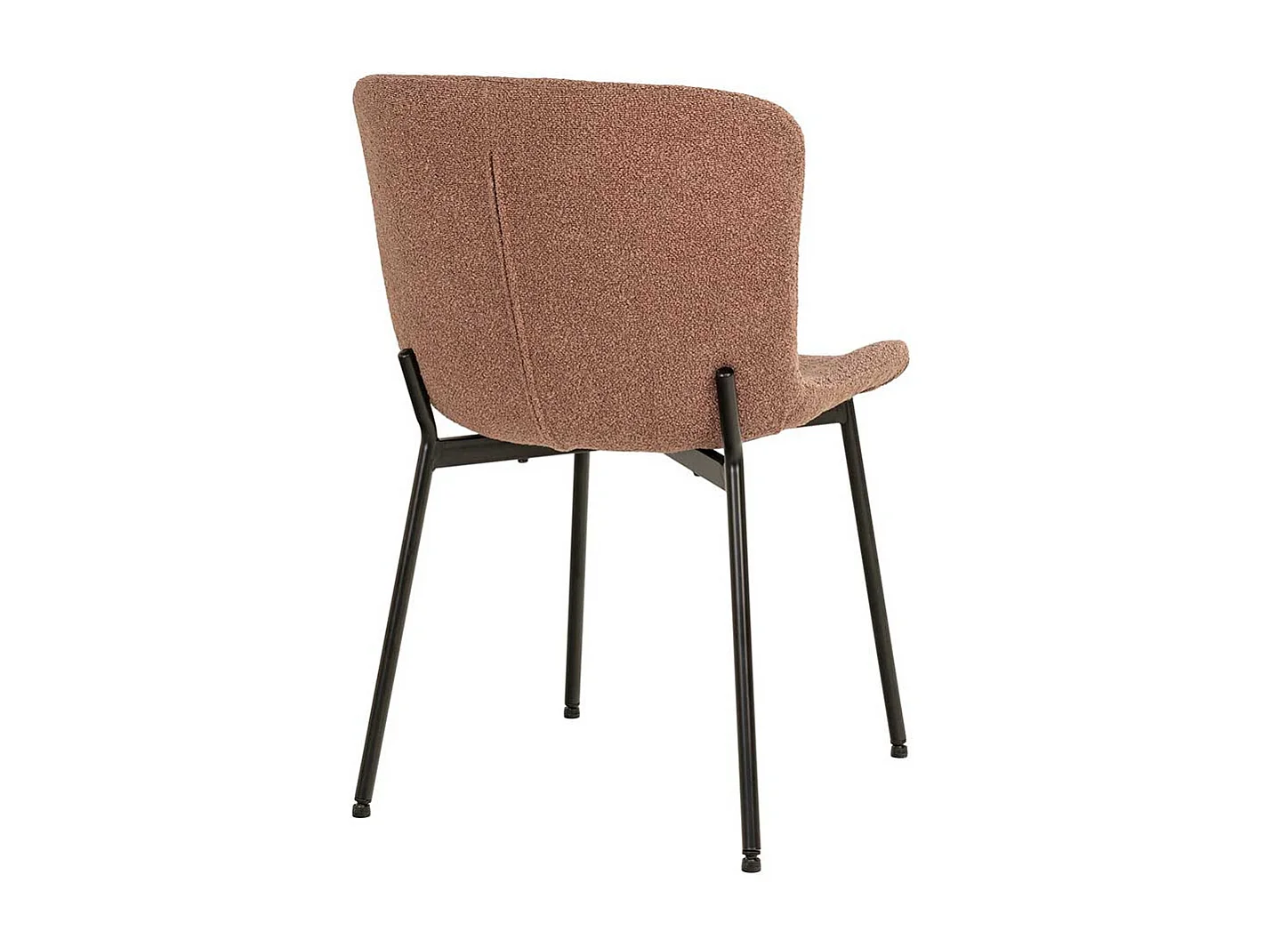 Stuhl Küche Esszimmerstuhl in Rostfarben und Schwarz (2er Set)