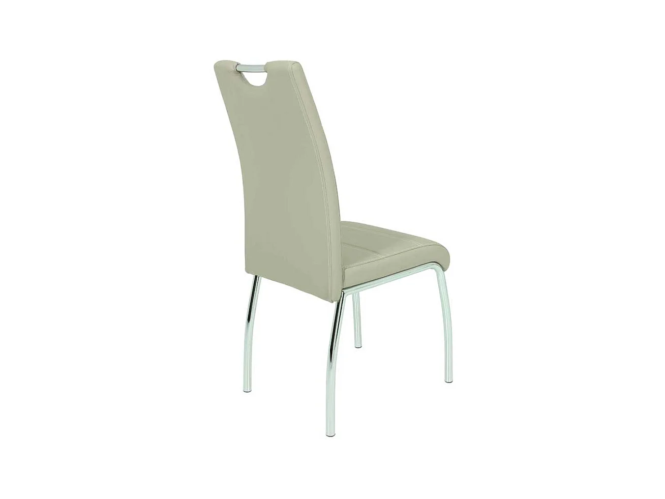 Küchenstuhl Set in Beige Kunstleder mit Griff (Set)