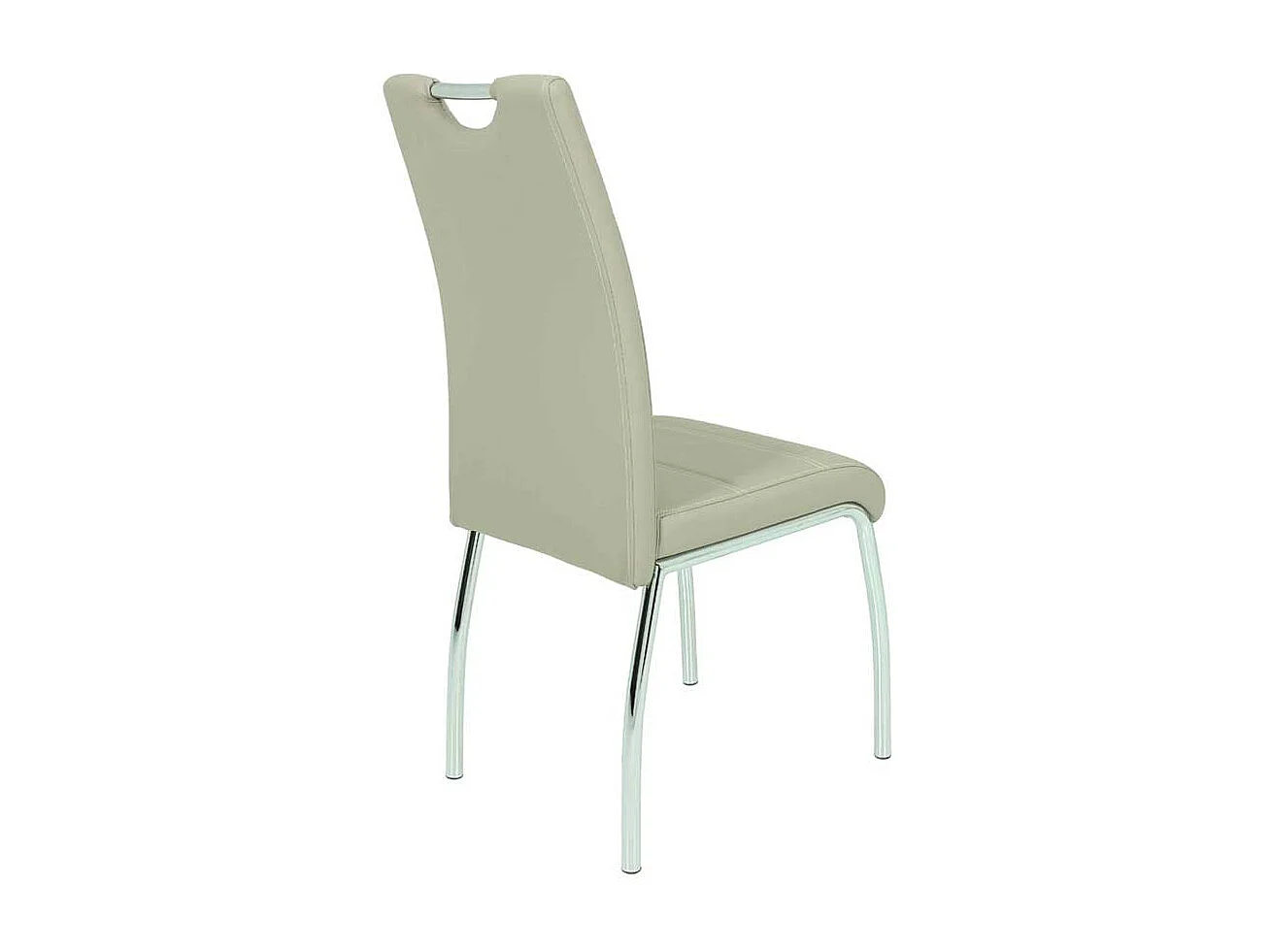 Küchenstuhl Set in Beige Kunstleder mit Griff (Set)