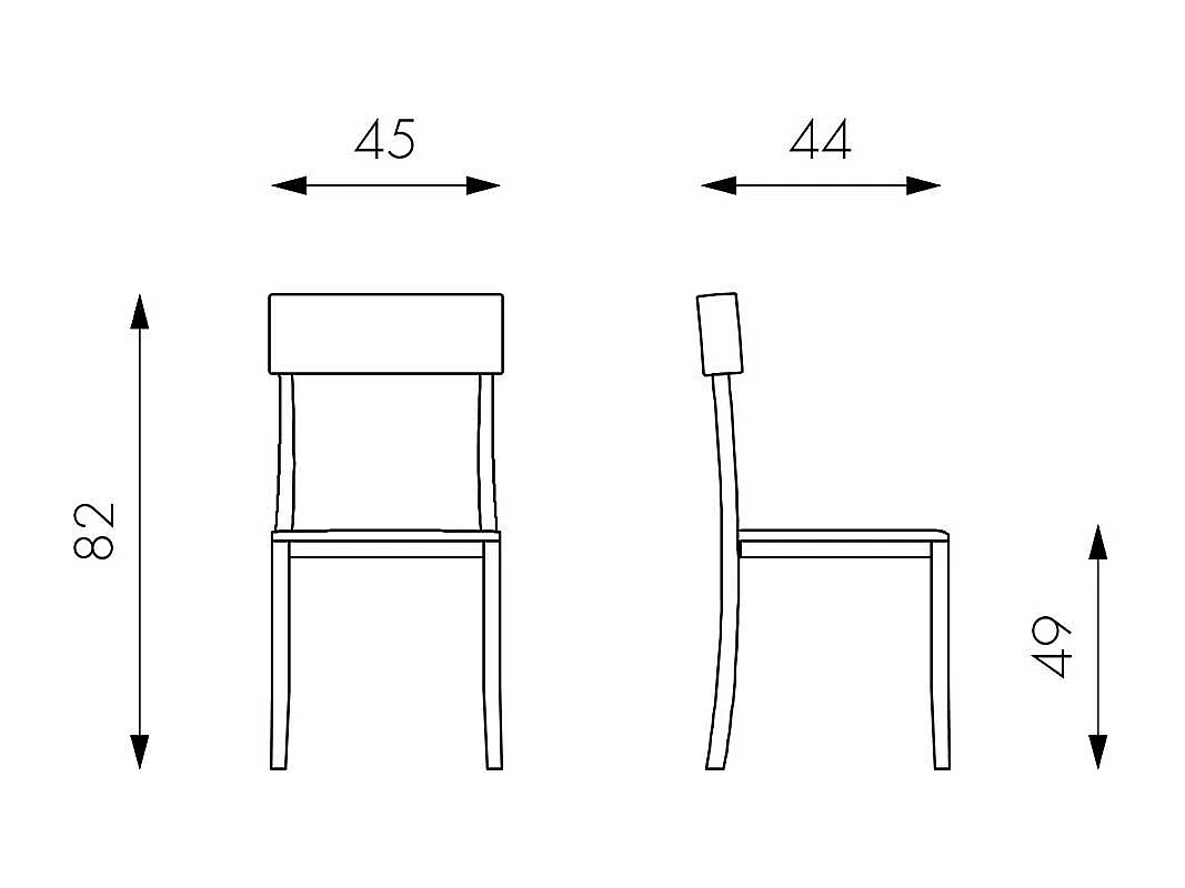 Esstischstuhl in Taupe Buche massiv Kunstleder (2er Set)