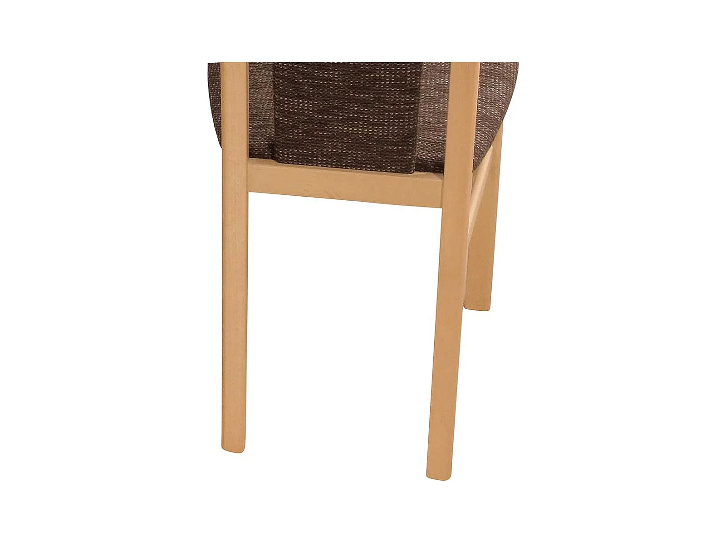 Esszimmerstuhl in Braun Webstoff Buche Massivholz (2er Set)
